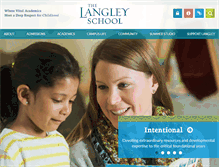 Tablet Screenshot of langleyschool.org